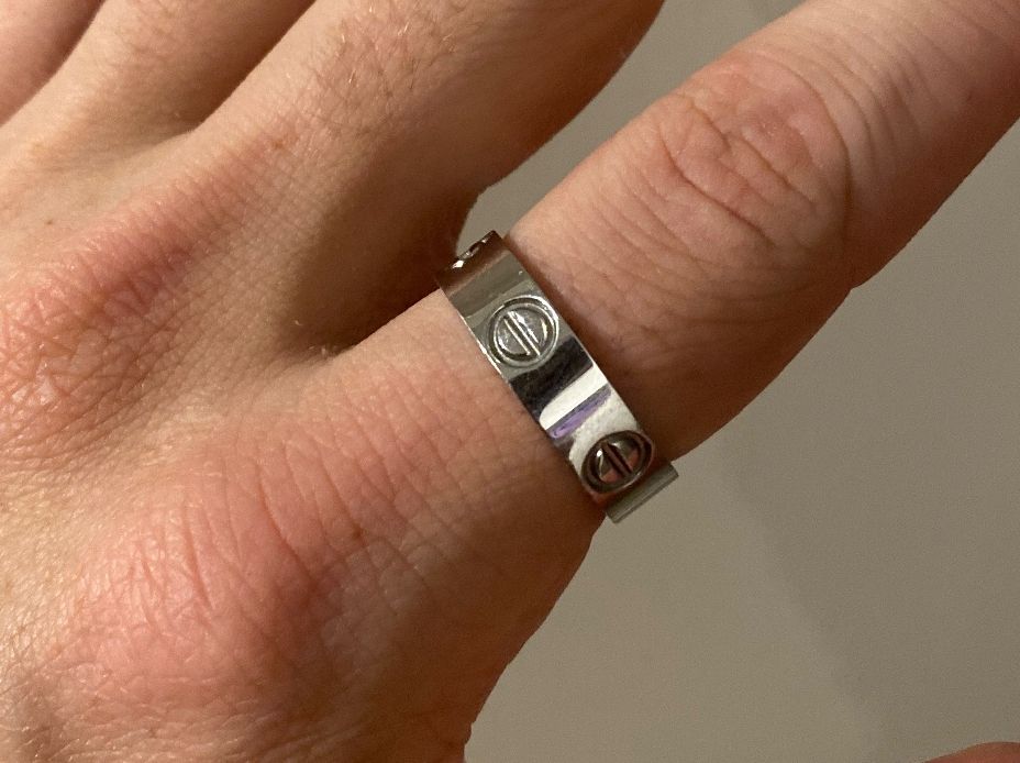 Anelli: Sterling Silver/stainless steel Ring – Usato da Zürich venduto da SunnySeller 1