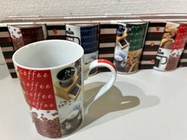 12x Kaffeetassen neu 2.2dl / 4 Sorten in OVP *Gratisversand*