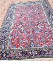 Antiker persische Teppich echte Heriz -Massen273 x 203cm,han