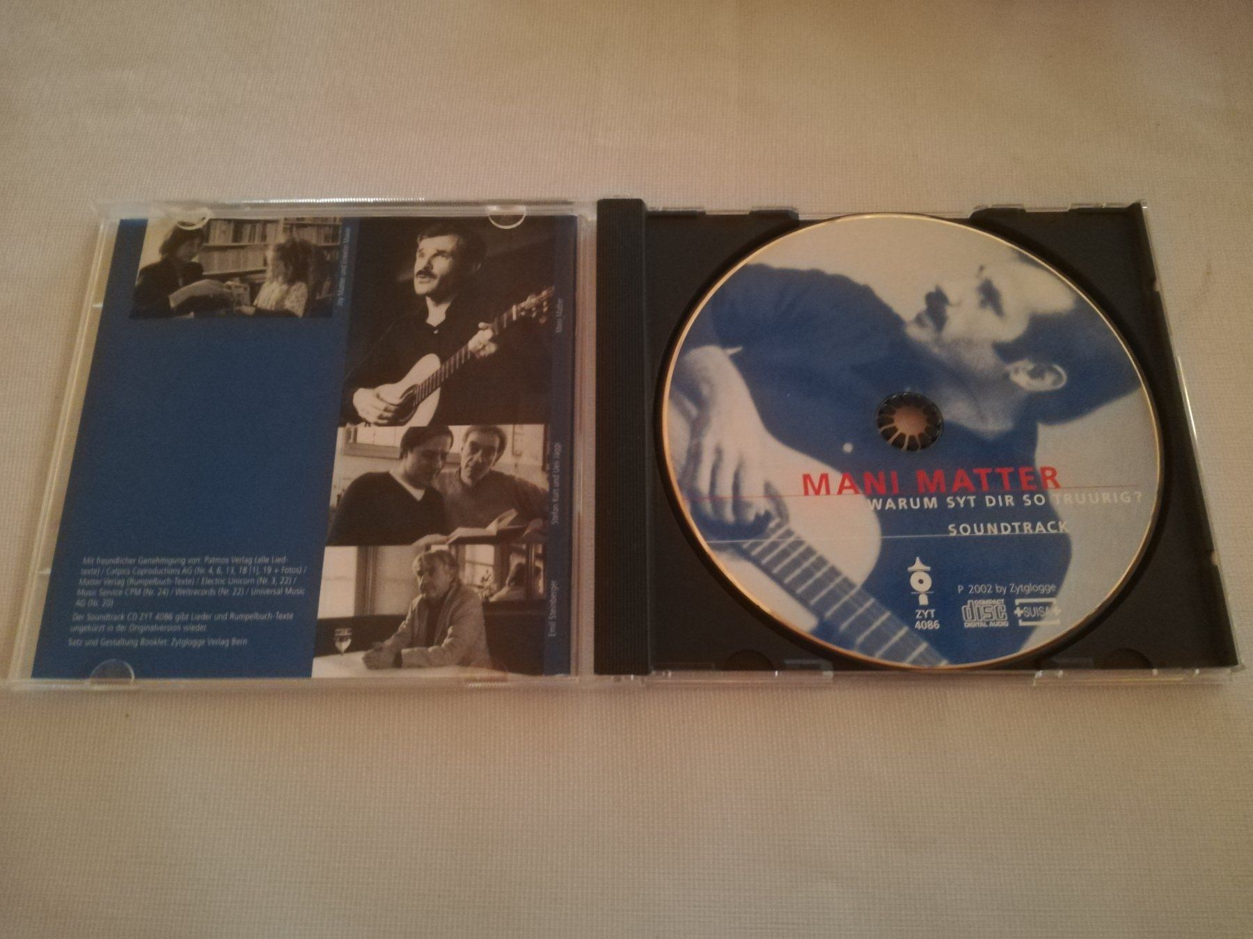 CD: MANI MATTER - WARUM SYT DIR SO TRUURIG? – Usato da Bern venduto da Vinylsound.ch 2