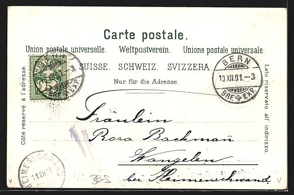 Cartoline postali: Litho Bern, Neues Spitalacker-Schulhaus – Usato da Berlin venduto da bartko-reher 1