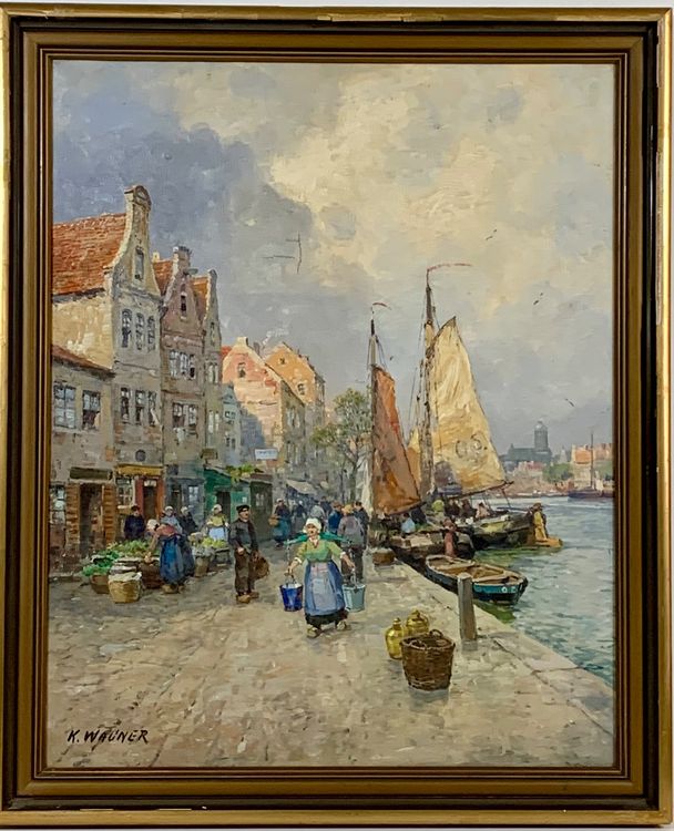 karl-wagner-1839-1923-gem-lde-meeresk-ste-mit-markstszene-kaufen