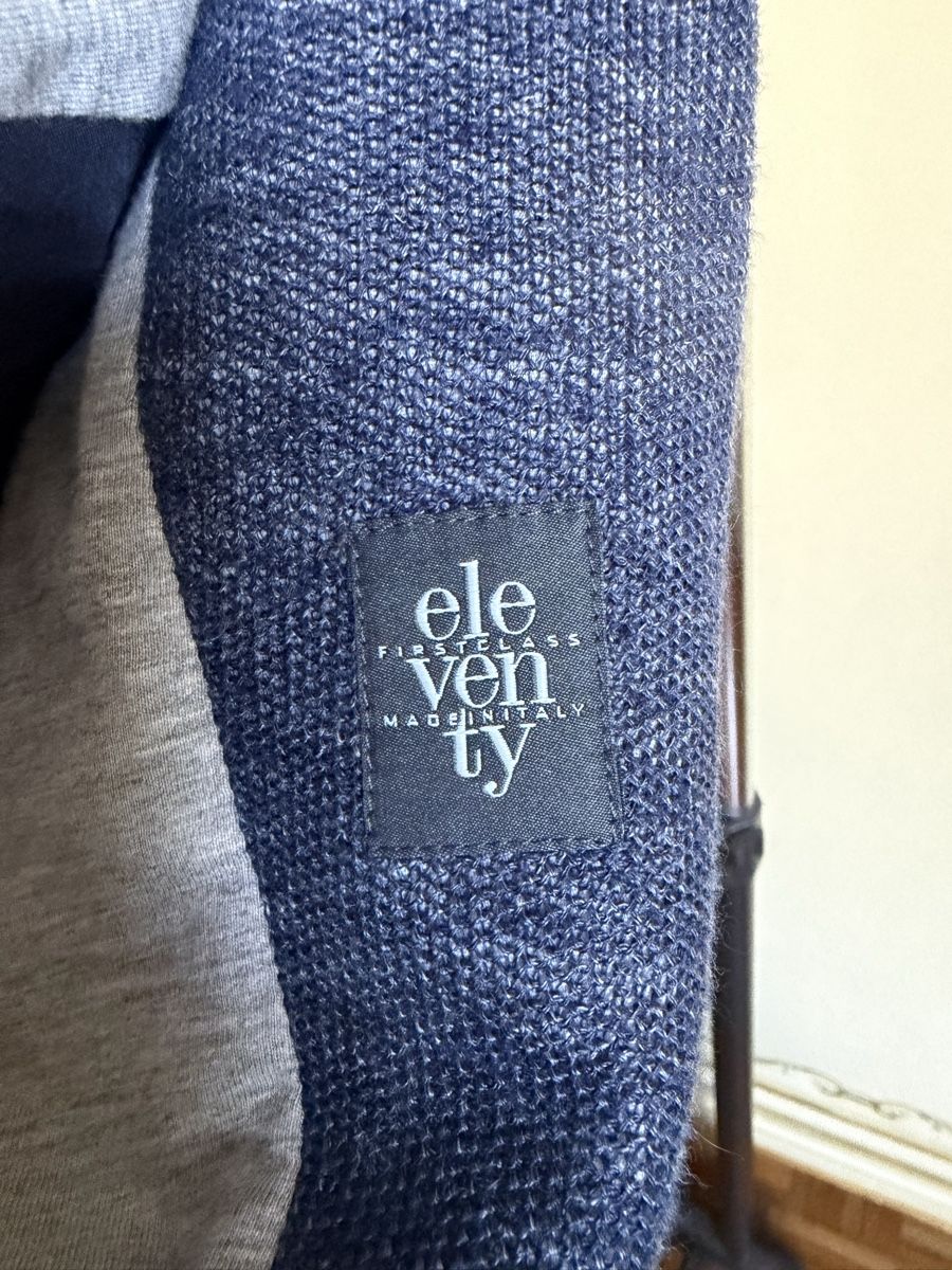 Eleventy Giacche: Giacca uomo firmato Eleventy blu, 100% lino – Usato da Sessa venduto da belapol 6