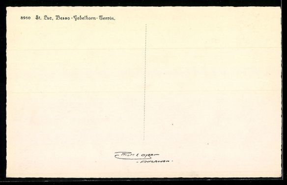 Cartoline postali: Saint-Luc, Ortsansicht, Besso-Gabelhorn- – Usato da Berlin venduto da bartko-reher 1