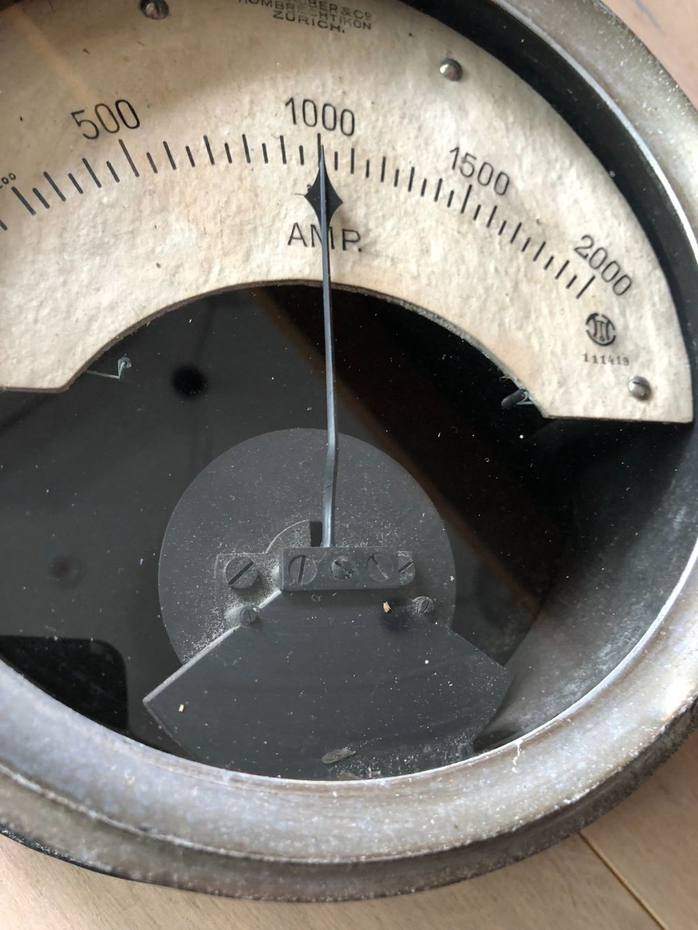 Messen: Antiker Ampere-Messer, bis 2000 Amp. – Gebraucht aus Siebnen von Trans-Am 3