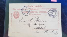 1891 - Postkarte - Genève nach Deutschland      /  490