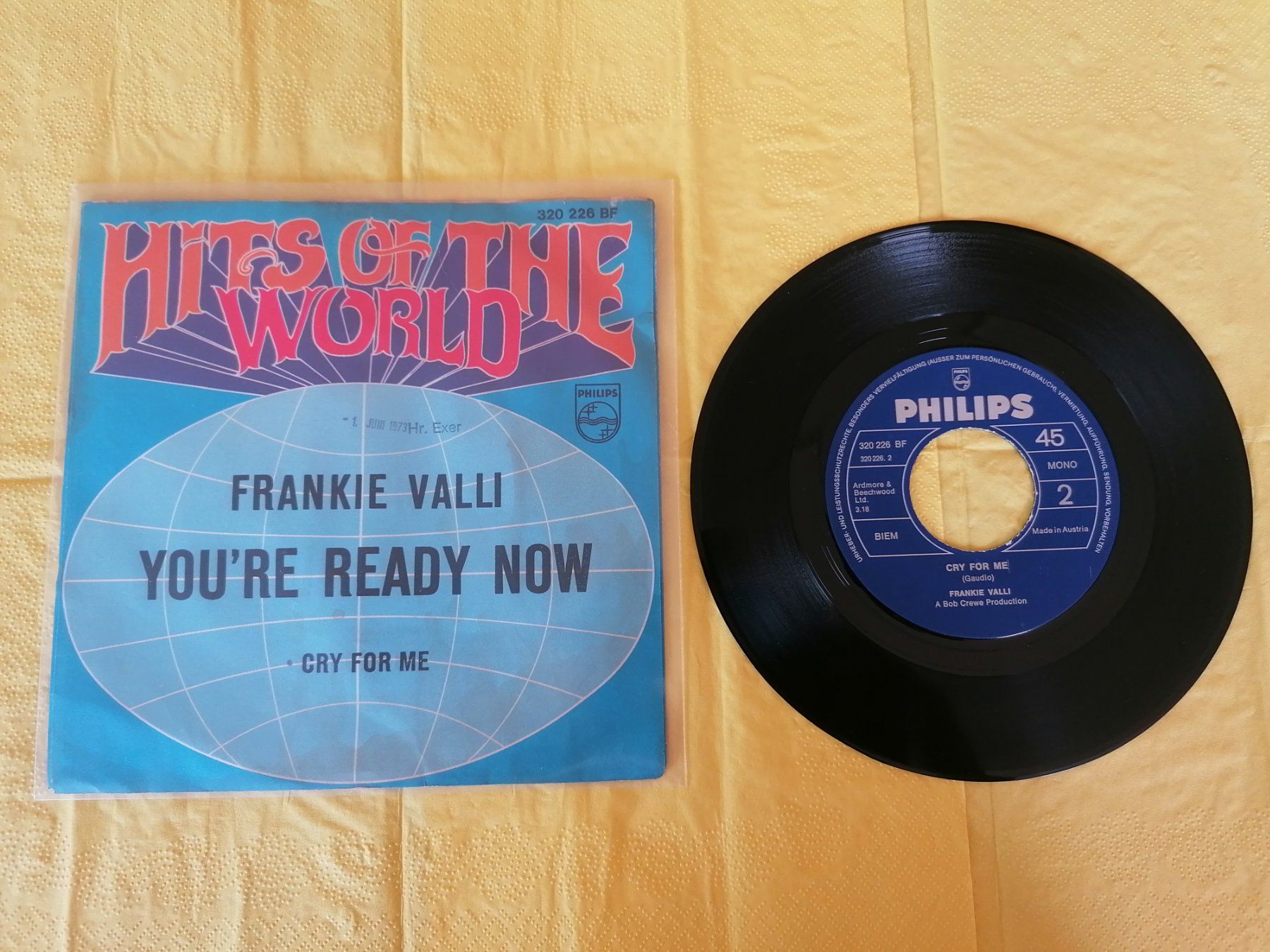 Schallplatten: Frankie Valli – You're Ready Now – Gebraucht aus Emmenbrücke von lamorak 1