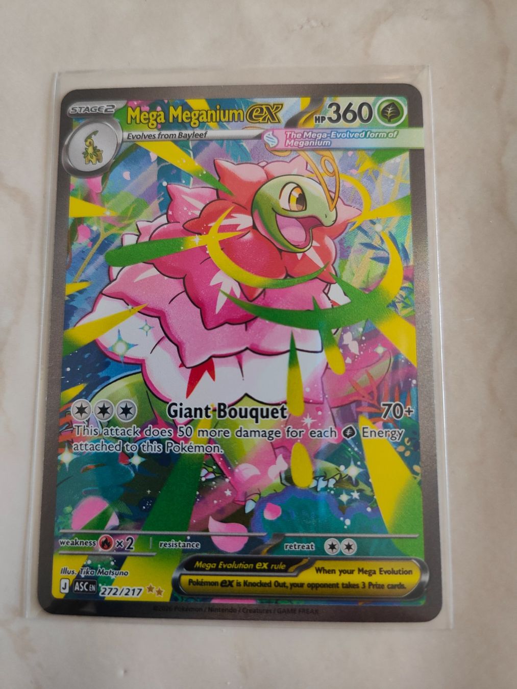Pokémon Carte collezionabili: Pokémon Mega Meganium EX   272/217 – Nuovo (secondo la descrizione) da Arbon venduto da LucaItaliano 1