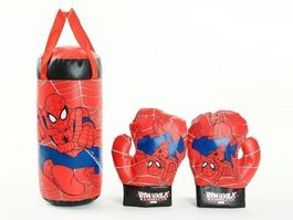 SPIDERMAN KINDER BOXHANDSCHUHE - BOXSACK - KICKBOXEN - BOXEN