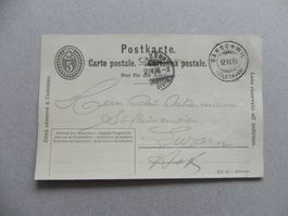 Bärschwil Solothurn SO Post Stempel 1906