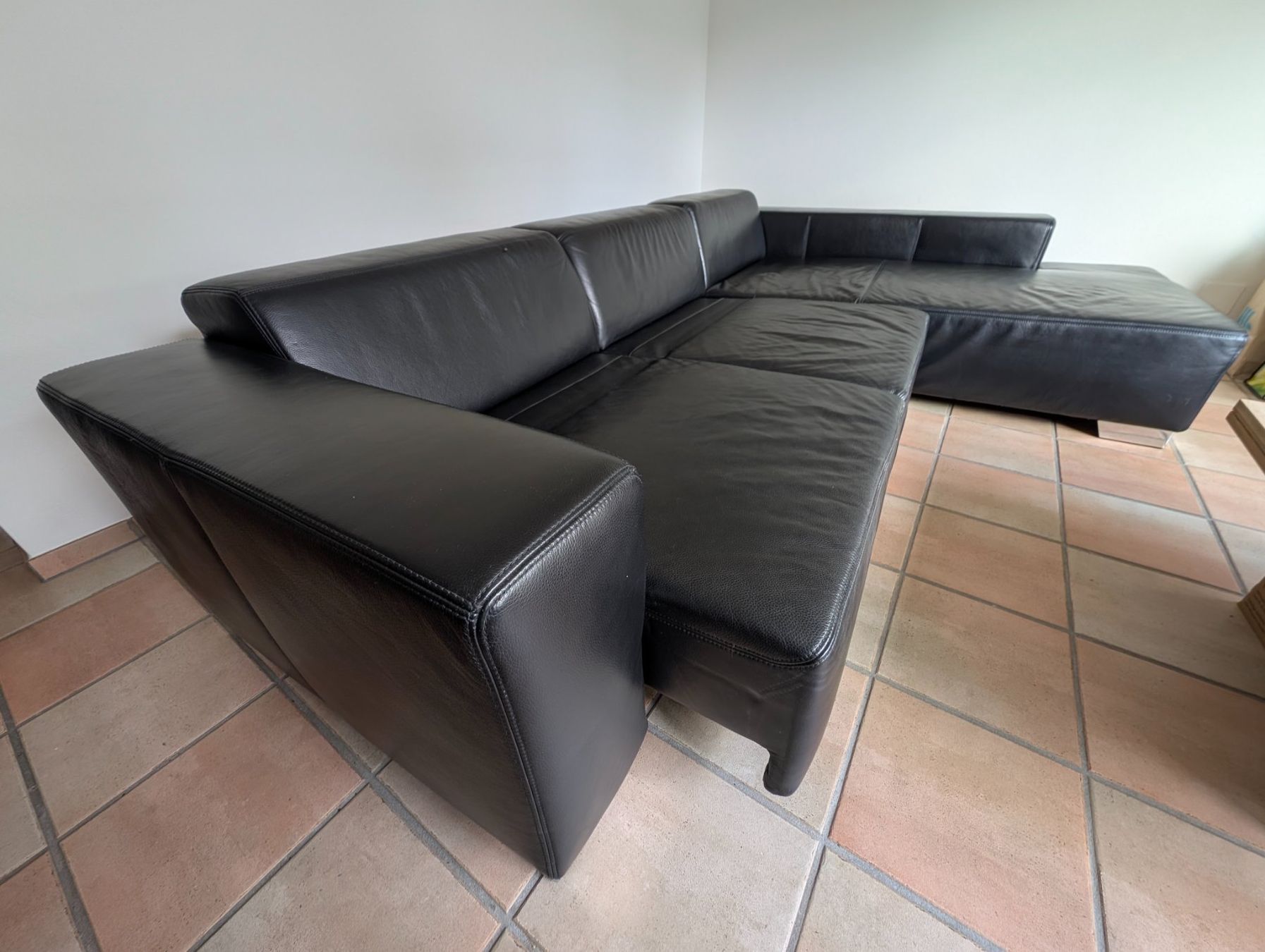 Divani: Ecksofa Leder Schwarz Ewald Schillig – Usato da Ebikon venduto da kisuM 7