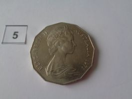 Münze 50 Cents 1971  Elizabeth II Australia - VZ - England