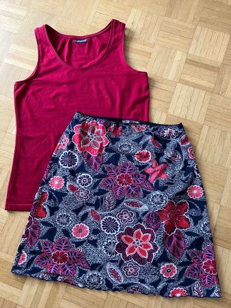 Schönes Sommer Kombi, Rock und Top, Gr. 38, neuwertig