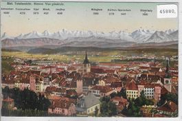 Biel Totalansicht - Bienne - Vue generale - Litho