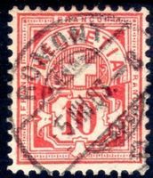 ROMONT 1903 ZIFFERMUSTER 10 RP VOLLSTEMPEL - EM112