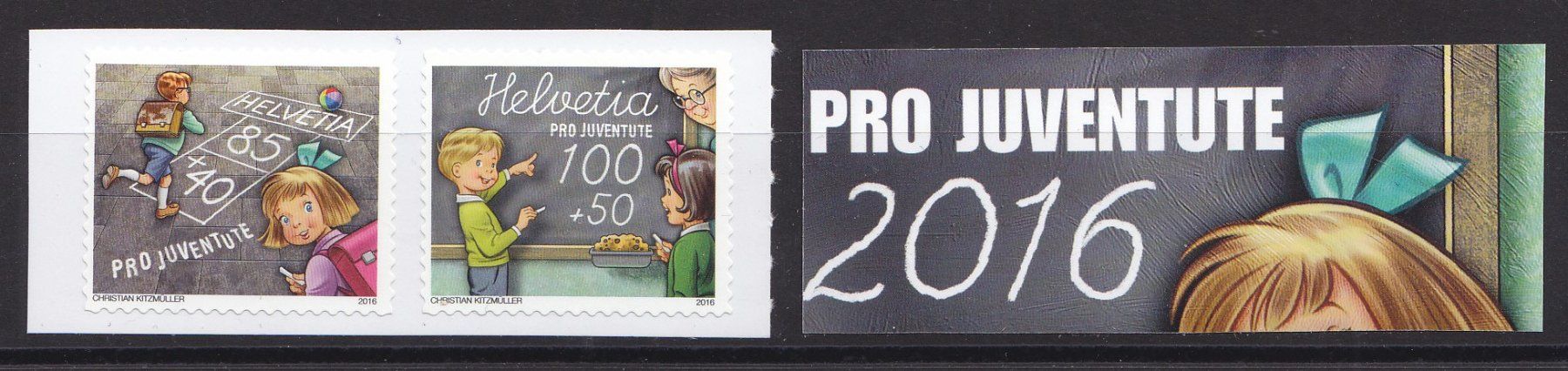 Tutti i francobolli: 2016  Satz ** Postfrisch ** aus Marken Heftchen Aa – Nuovo (secondo la descrizione) da Adliswil venduto da Aenti