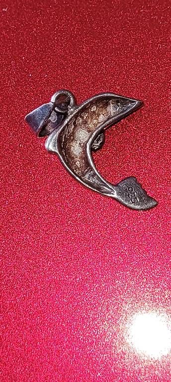 Ciondoli: Pendentif dauphin argent vintage – Usato da Vésenaz venduto da emose 1