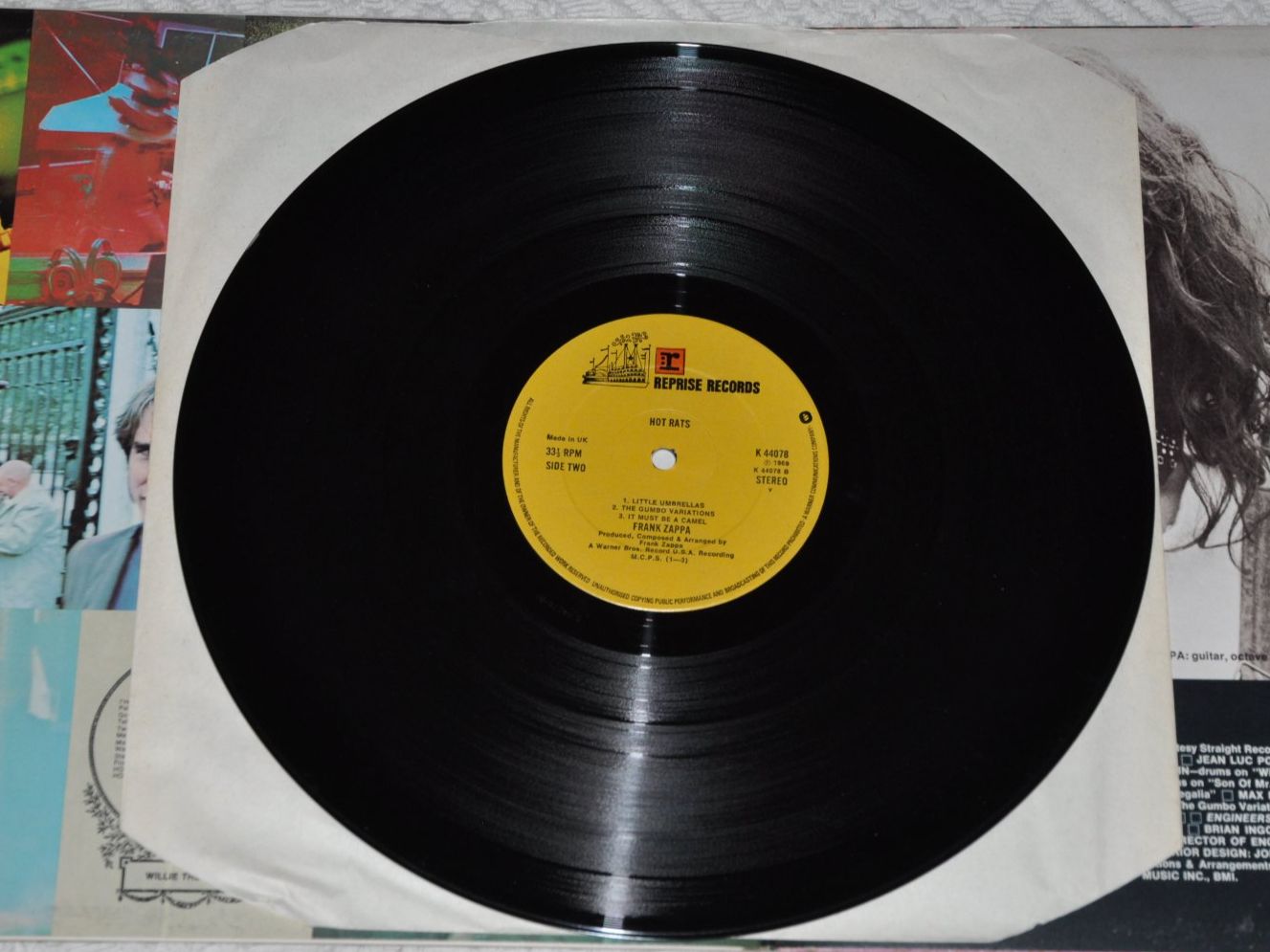 Vinyles: LP Frank Zappa - Hot Rats – D'occasion à Boll par Theodora15 5