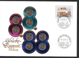 Münzbrief 8 Glücks-Rappen 8888 Heiligkreuz 8.8.1988 8 Uhr