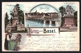 Litho Basel, St. Jakob-Denkmal, Strassbu