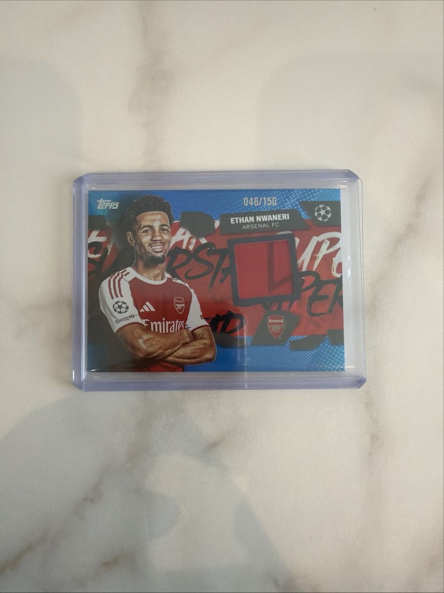 Topps Carte collezionabili: Topps Flagship Ethan Nwaneri Arsenal Patch 046/150 – Nuovo (secondo la descrizione) da Wahlen b. Laufen venduto da Ms_collector