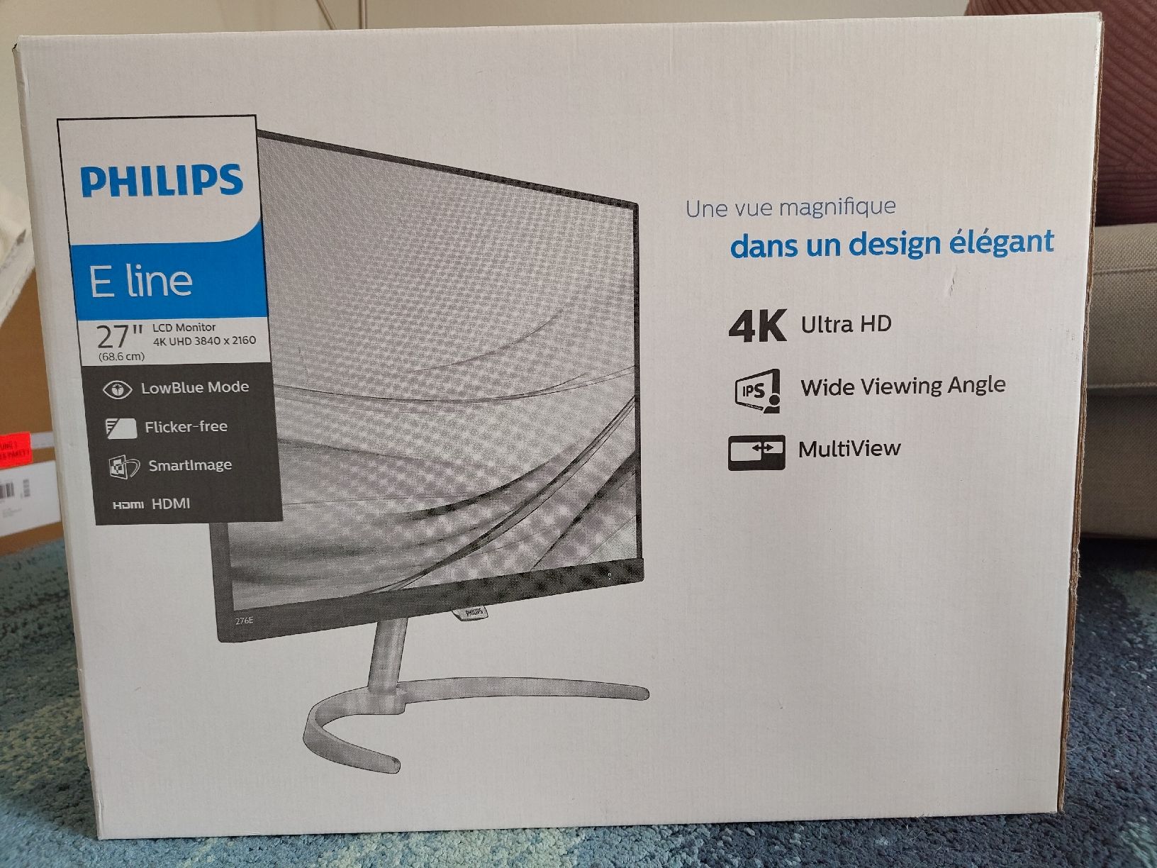 Philips Monitor: Monitor Philips E Line 27 Zoll 4K UHD mit Verpackung – Usato da Bern venduto da phi_fjz9 2