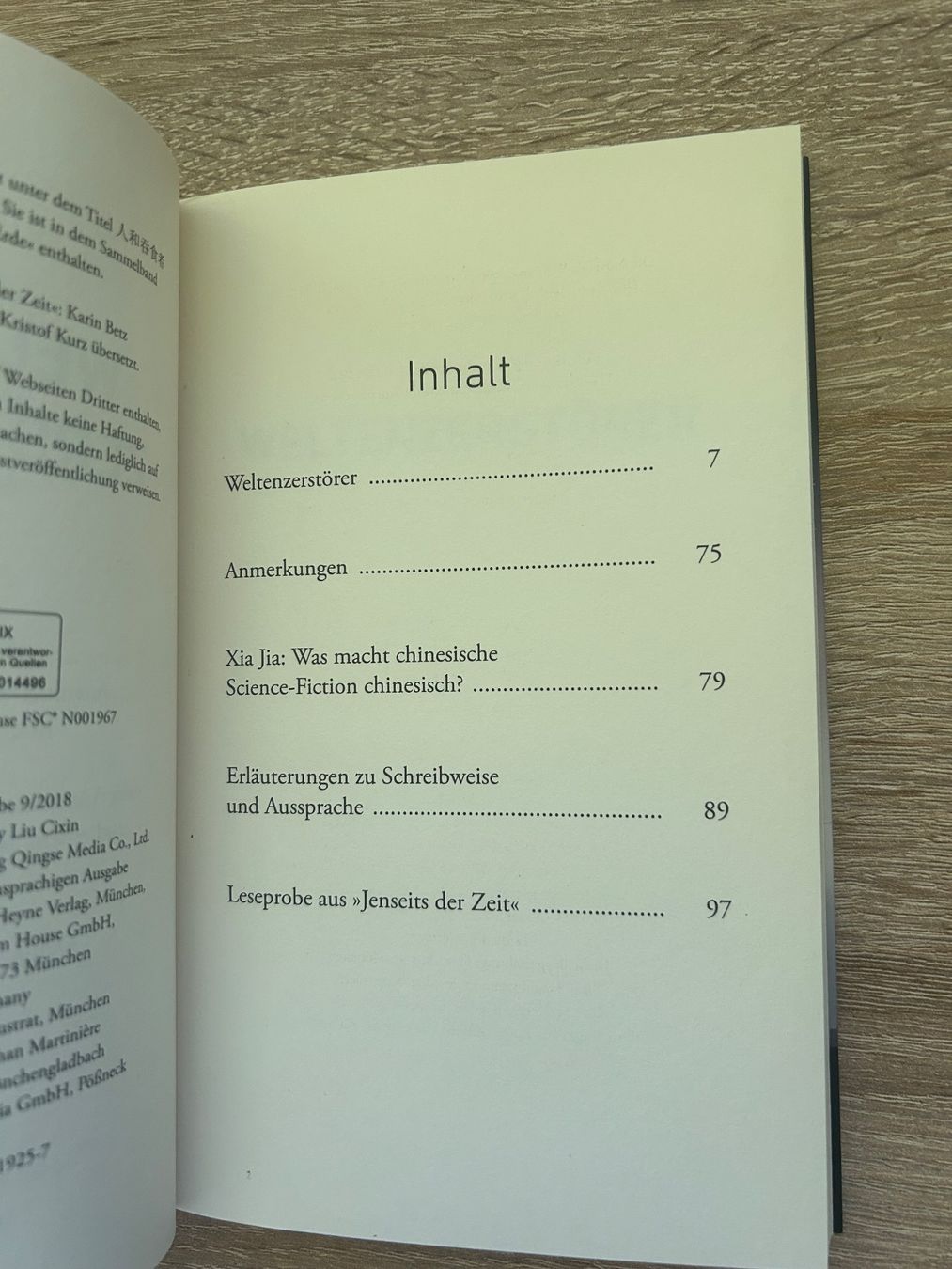 Libri: Weltenzerstörer Cixin Liu – Usato da Arbon venduto da Bobbyx777 5