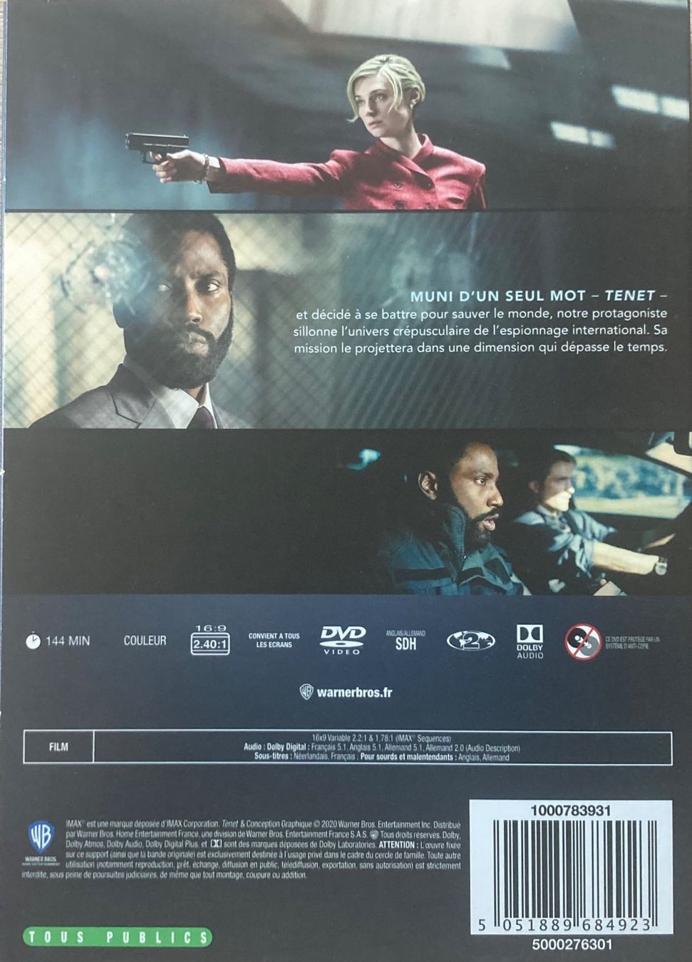 Alle DVDs: CHRISTOPHER NOLAN - TENET – Gebraucht aus Poliez-Pittet von Newtown-Records 1