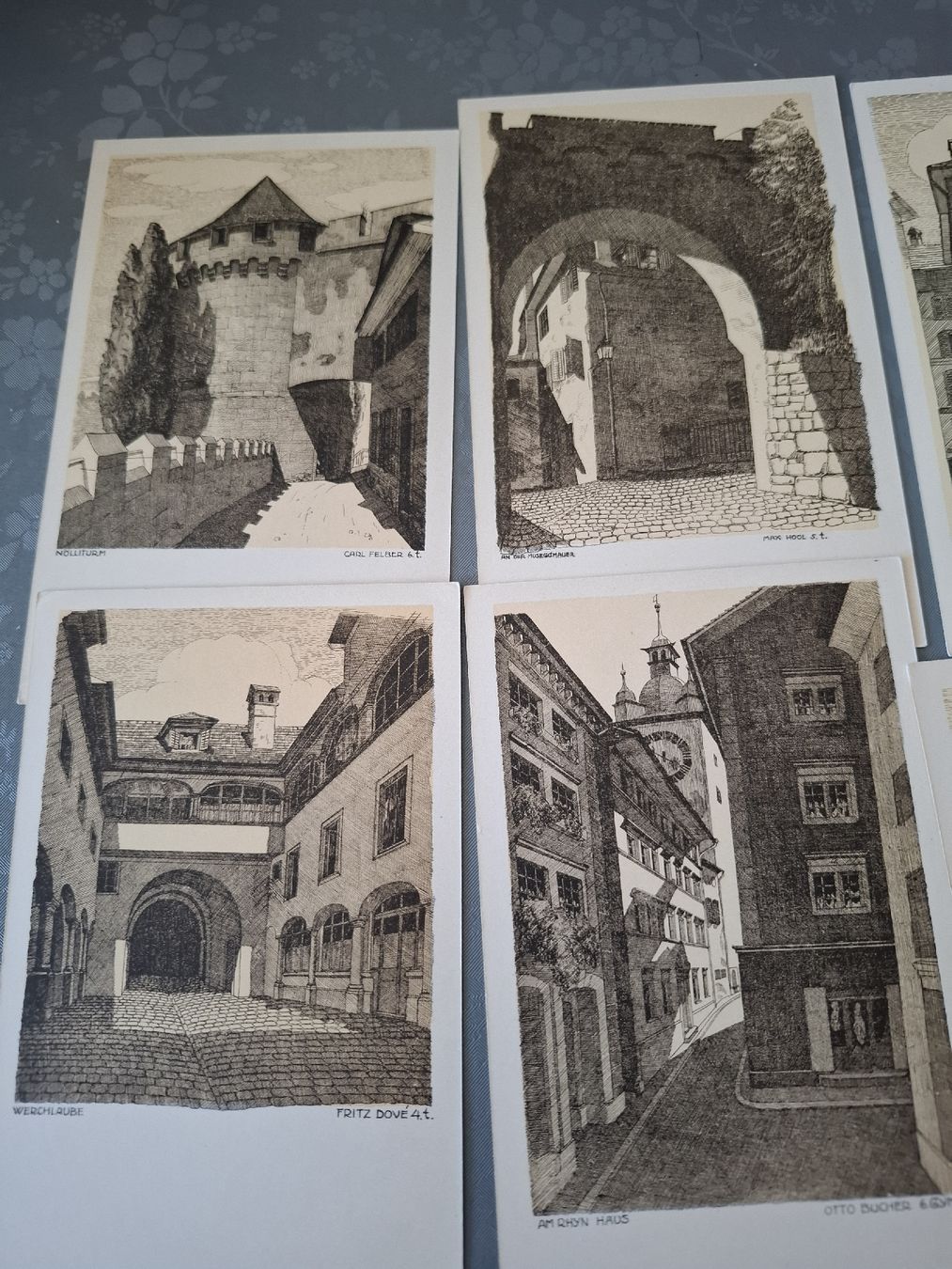 Cartoline postali: Alte Ansichtskarten Luzern Zeichnungen der Kantonschule  – Usato da Buchrain venduto da Sracer0 3