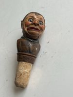Flaschenverschluss Lugano geschnitzter Mann Holz Kork(S19)