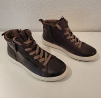 Leder-Sneakers, Gr. 36, Braun, neu