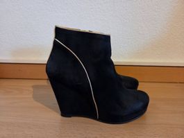 Mentor by Rützou – schwarze Wedge-Booties Gr. 37