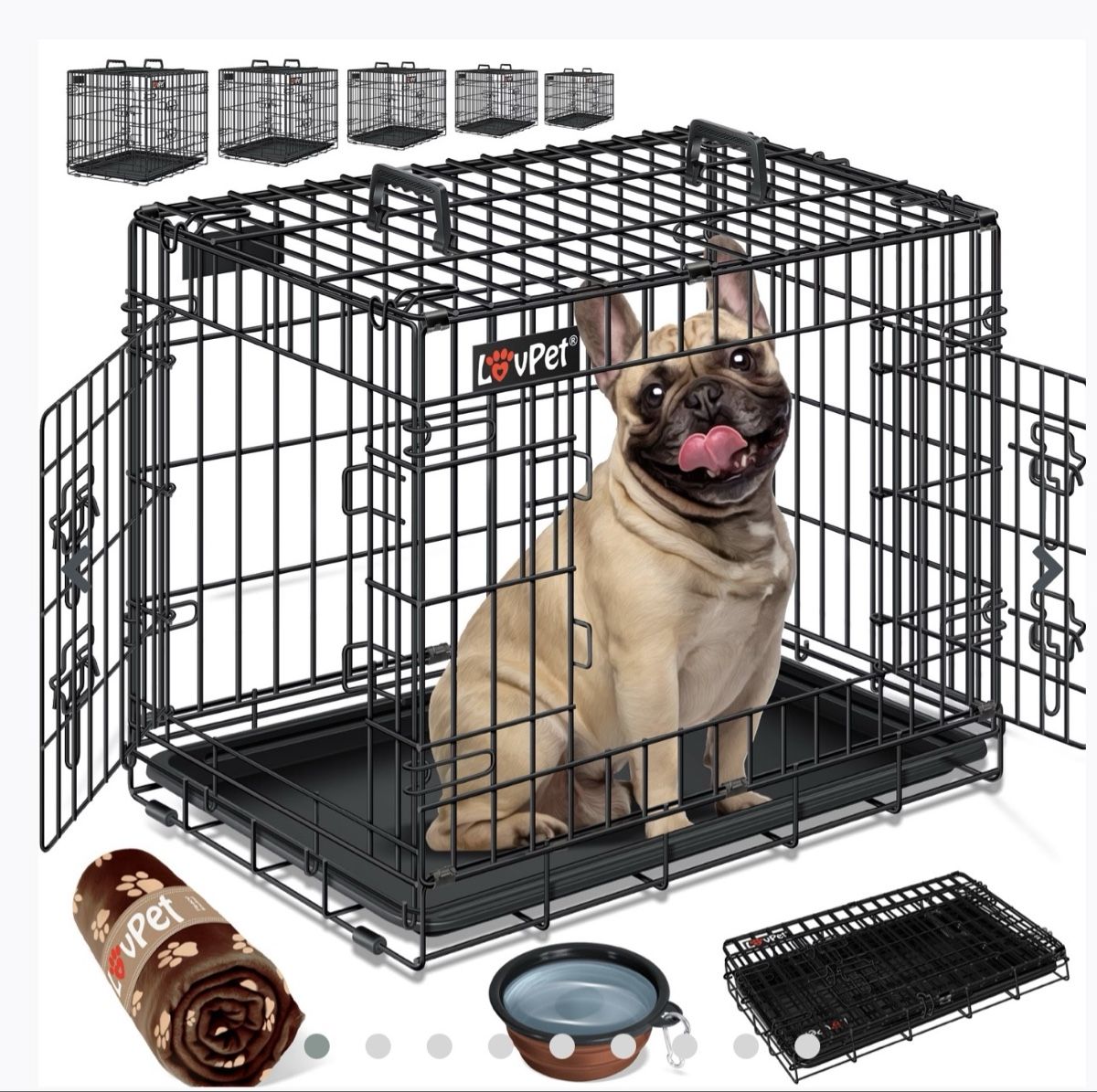 Gabbie, trasporto & Sicurezza: LOVPET Hundekäfig NEU - klappbar – Nuovo (secondo la descrizione) da Dickbuch venduto da Kellerstar