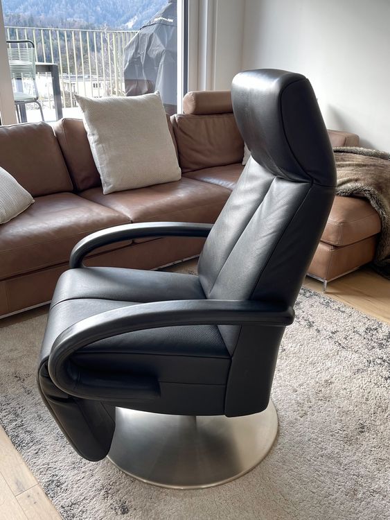 Intertime Relaxsessel Tango – Leder schwarz, sehr gepflegt | Kaufen auf ...