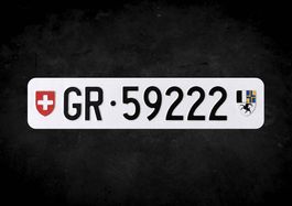 GR Autonummer/Kontrollschild