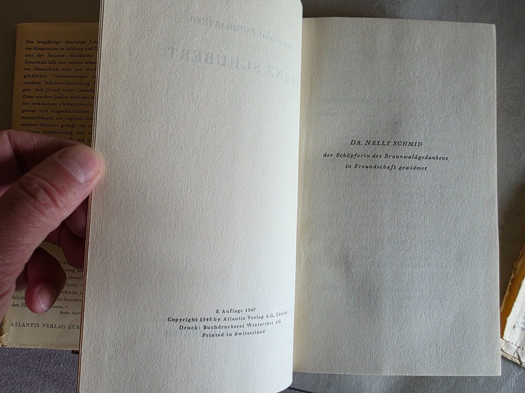 Libri: Bernhard Paumgartner - SCHUBERT Atlantis Verlag 1947 – Usato da Walterswil BE venduto da Lonitti 7