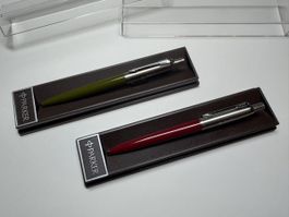 2x Parker Jotter Swissair 1981 – Vintage mit Originaletui