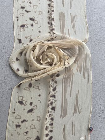 Seidenschal 42 x 155 cm, handrolliert