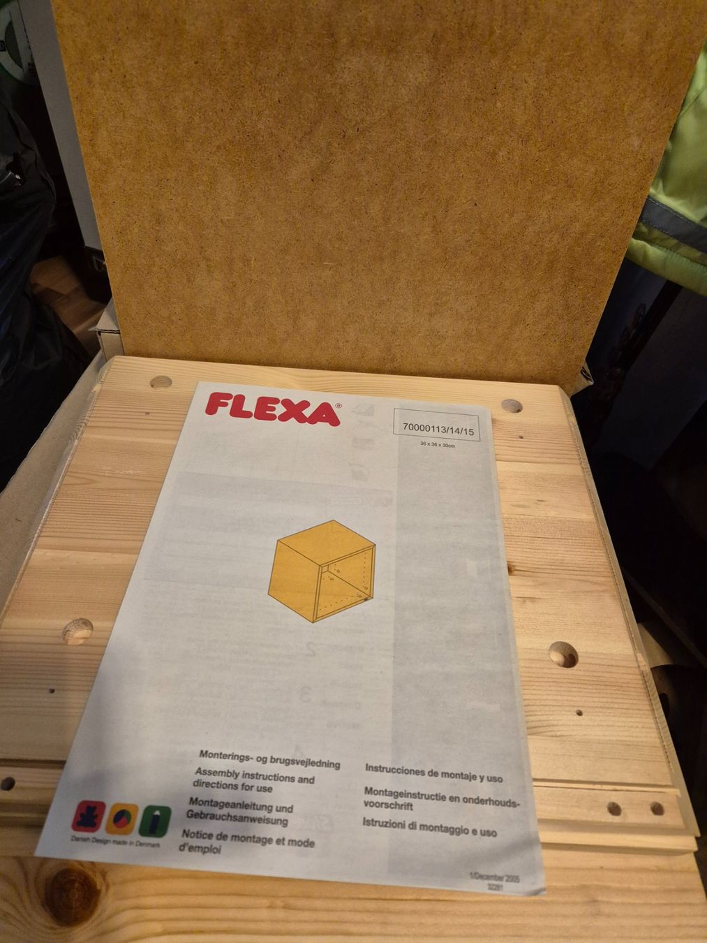 Transportkisten: Flexa Kiste, 36x36x30cm, Massiv – Neu und originalverpackt aus Schwarzenburg von flamingo1970