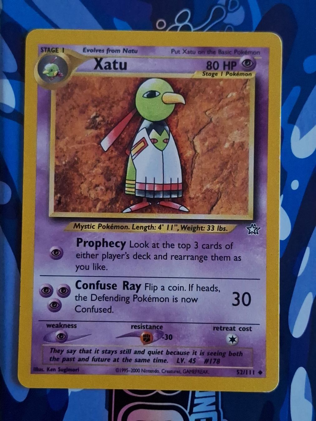 Pokémon Sammelbilder & Trading cards: Xatu - Neo Genesis #Ord3 – Gebraucht aus Altstätten SG von GGsGameshop
