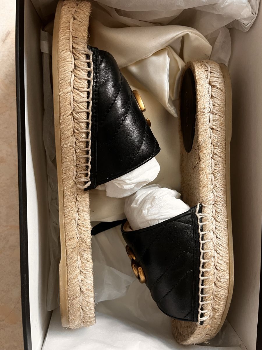 Gucci Scarpe da donna: Gucci Espadrilles Sandalen, Schwarz, Grösse 36 – Nuovo (secondo la descrizione) da Zürich venduto da biinsgii 1