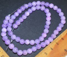 Stein Perlen L-3766 – Deep Purple Jade Perlen 6mm – 39,5cm