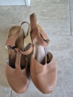 Woody Lederschuhe Sandalen Holzschuhe Sommer Gr. 40