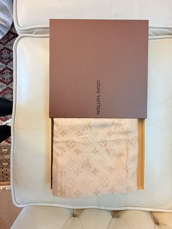 Louis Vuitton Stola Schal Shawl Beige mit OVP Herbst 59