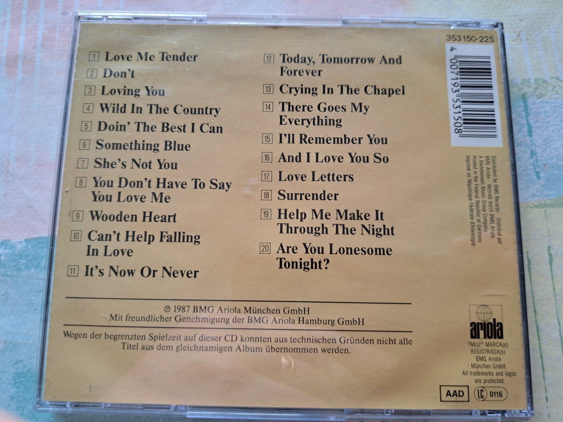 CDs: Cd Romantic Elvis - Love me tender – D'occasion à Pully par bro_n52j 1