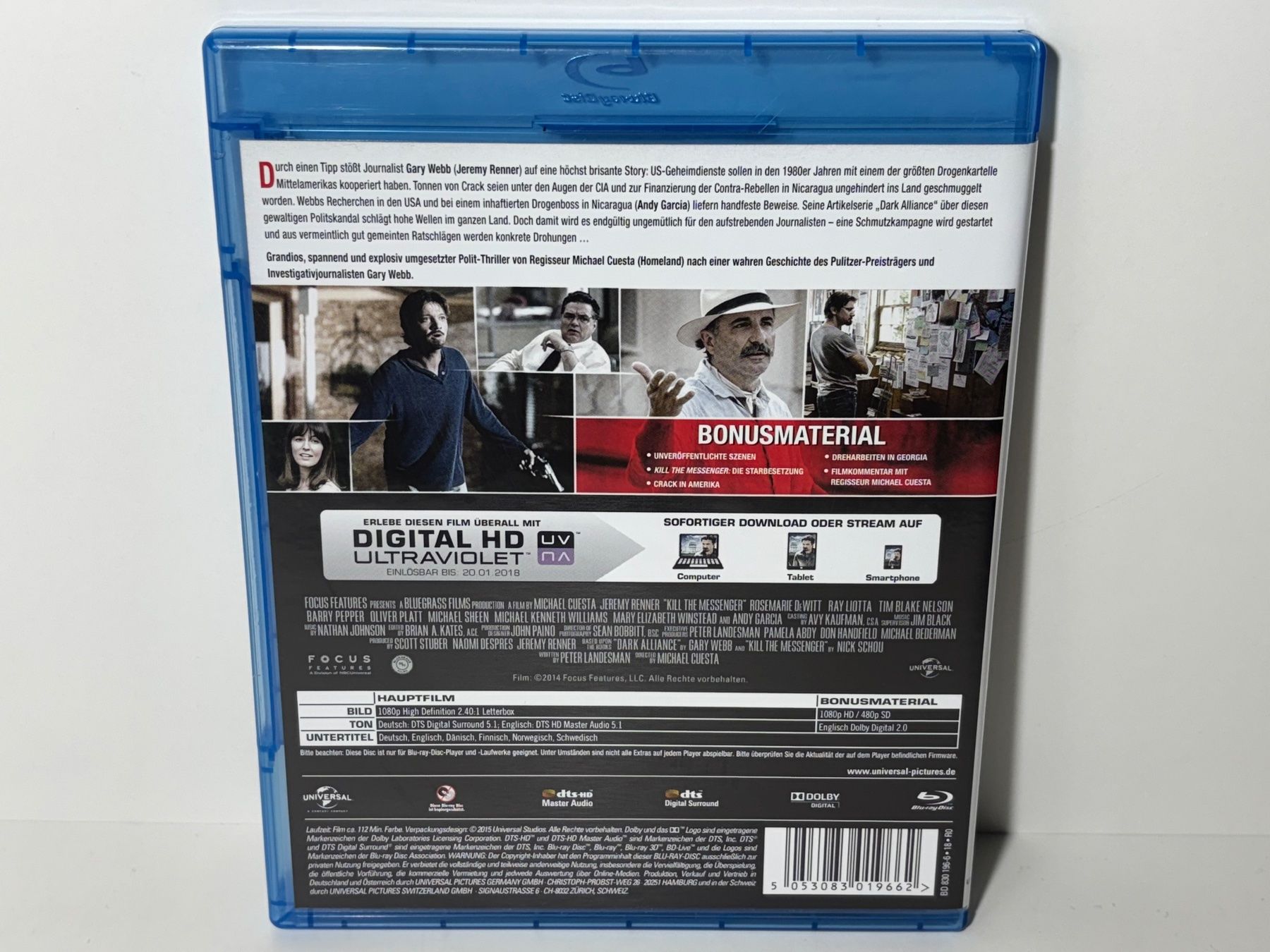 Tutti i DVDs: Kill the Messenger Blu Ray – Usato da Wilderswil venduto da Sstriker 1