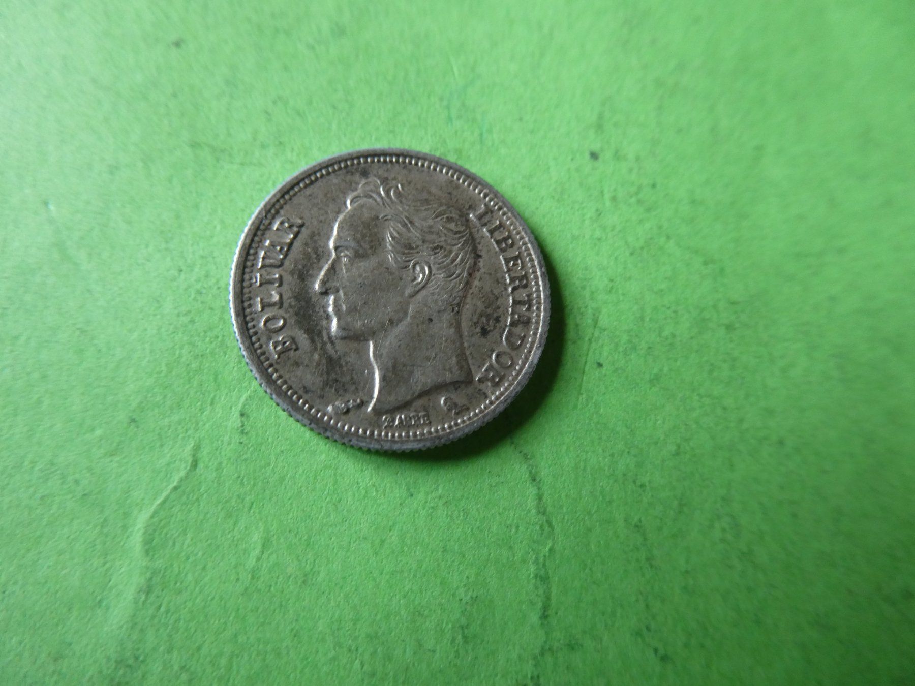 Toutes les monnaies: Venezuela 1960, 50 Centimos - Silber – D'occasion à Hinterforst par Rohusri 1