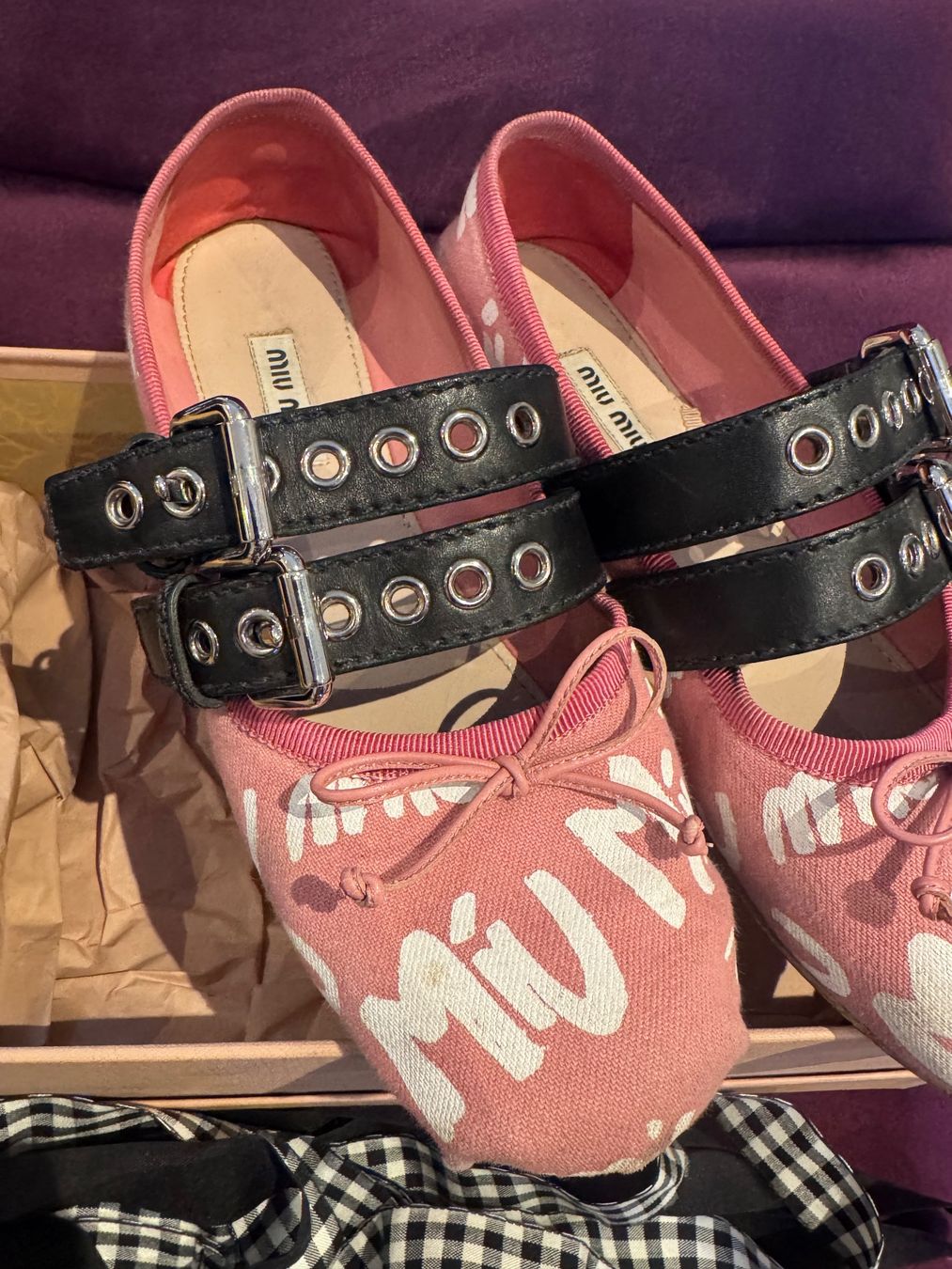 Miu Miu Damenschuhe: Miu mit ballerina – Gebraucht aus Zürich von MagicStuff007 1