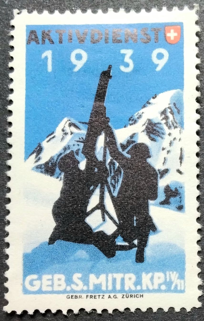 Alle Briefmarken: Soldatenmarke 2.WK, Geb S Mitr Kp IV/11, weiss, Wi Inf 159 – Gebraucht aus Niederuzwil von LichtPhil