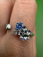 Flower Ring aus 925er Sterlingsilber